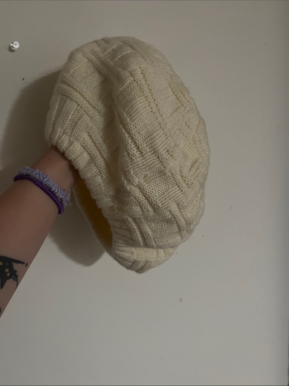 Knitted Hat (Beret Style)